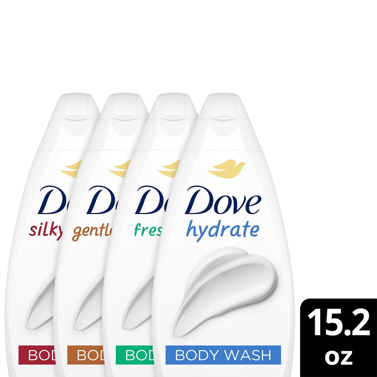 Dove Moisturizing Body Wash, Variety 6-Pack, 15.2 Oz Ea Dove