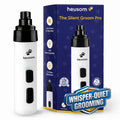 Heusom Silent Groom Pro Pet Nail Grinder | Whisper Quiet Claw Trimmer for Dogs, Cats and Other Animals | Safe & Stress Free Nail Grooming, Ideal for Sensitive Dogs of All Breeds & Sizes Heusom