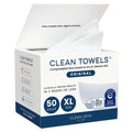 Clean Skin Club Clean Towels XL, 100% USDA Biobased Face Towel, Disposable Face Towelette