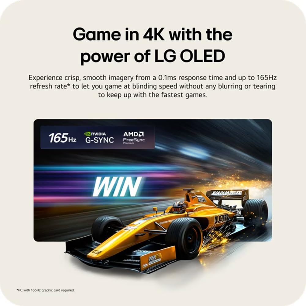 LG 77-Inch OLED evo AI 4K C6 Series Smart TV (2026) a11 AI Processor Gen3, Dolby Vision, Dolby Atmos, HDR10, 165Hz, AI Super Upscaling 4K OLED77C6HUP Bundle with Deco Essentials Protection +Guidebook LG