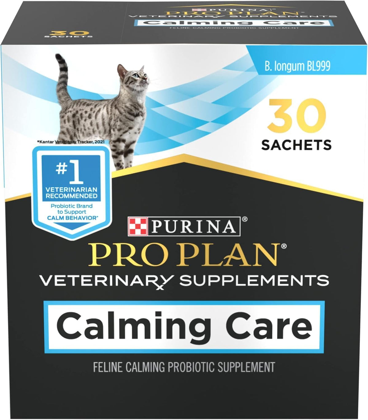 Pro Plan Veterinary Diets Calming Care Cat Supplements Probiotic Powder for Behavioral Support, 30-Count Box Pro Plan Veterinary Diets