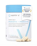 Happy V Dr. Formulated Vaginal Probiotics for Women Odor & Itch Support, Urinary & Gut Health, pH Balance | Womens Daily Probiotic with Patented Prebiotics & Lactobacillus for Feminine Wellness Happy V
