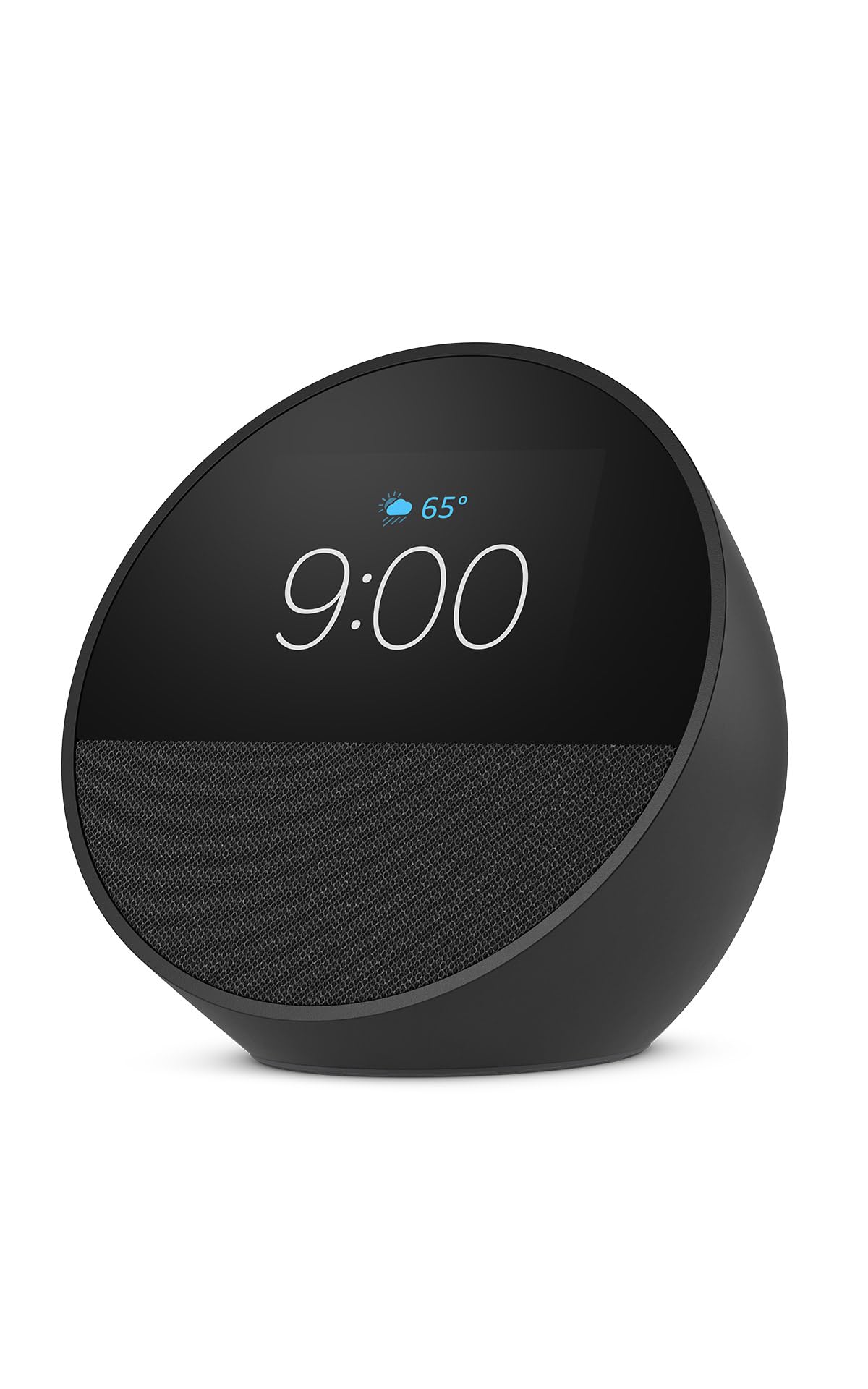 Amazon Echo Spot (newest model), Great for nightstands, offices and kitchens, Smart alarm clock, Designed for Alexa+, Black Amazon