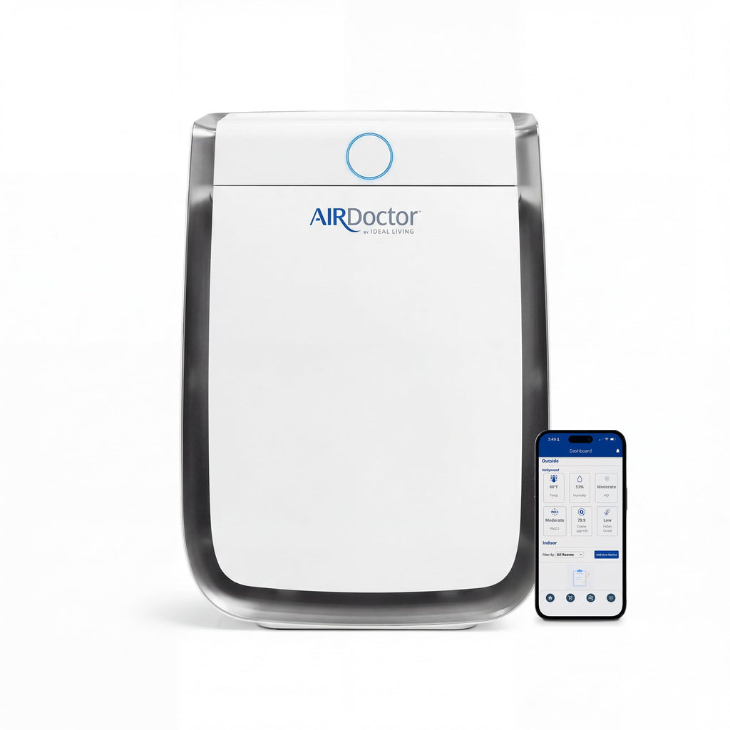 AIRDOCTOR AD3500 Smart App Air Purifier. Cleans Bedrooms, Large Rooms Up to 2,520 ft2. Removes Smoke, Dust, Pet Hair, Odors, Pollen. Hospital-Grade UltraHEPA, Premium Carbon Filtration AIRDOCTOR