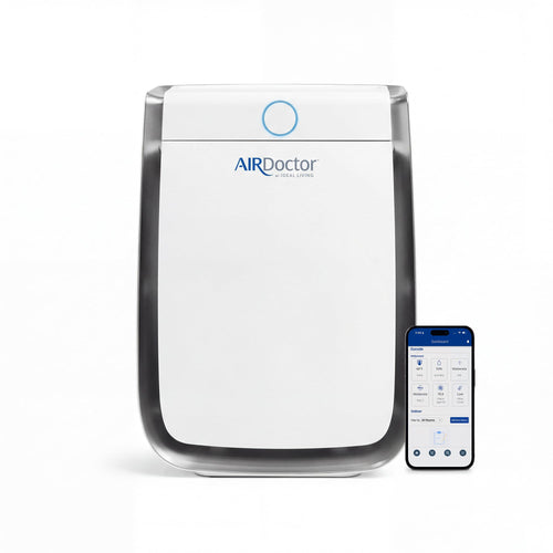 AIRDOCTOR AD3500 Smart App Air Purifier. Cleans Bedrooms, Large Rooms Up to 2,520 ft2. Removes Smoke, Dust, Pet Hair, Odors, Pollen. Hospital-Grade UltraHEPA, Premium Carbon Filtration AIRDOCTOR