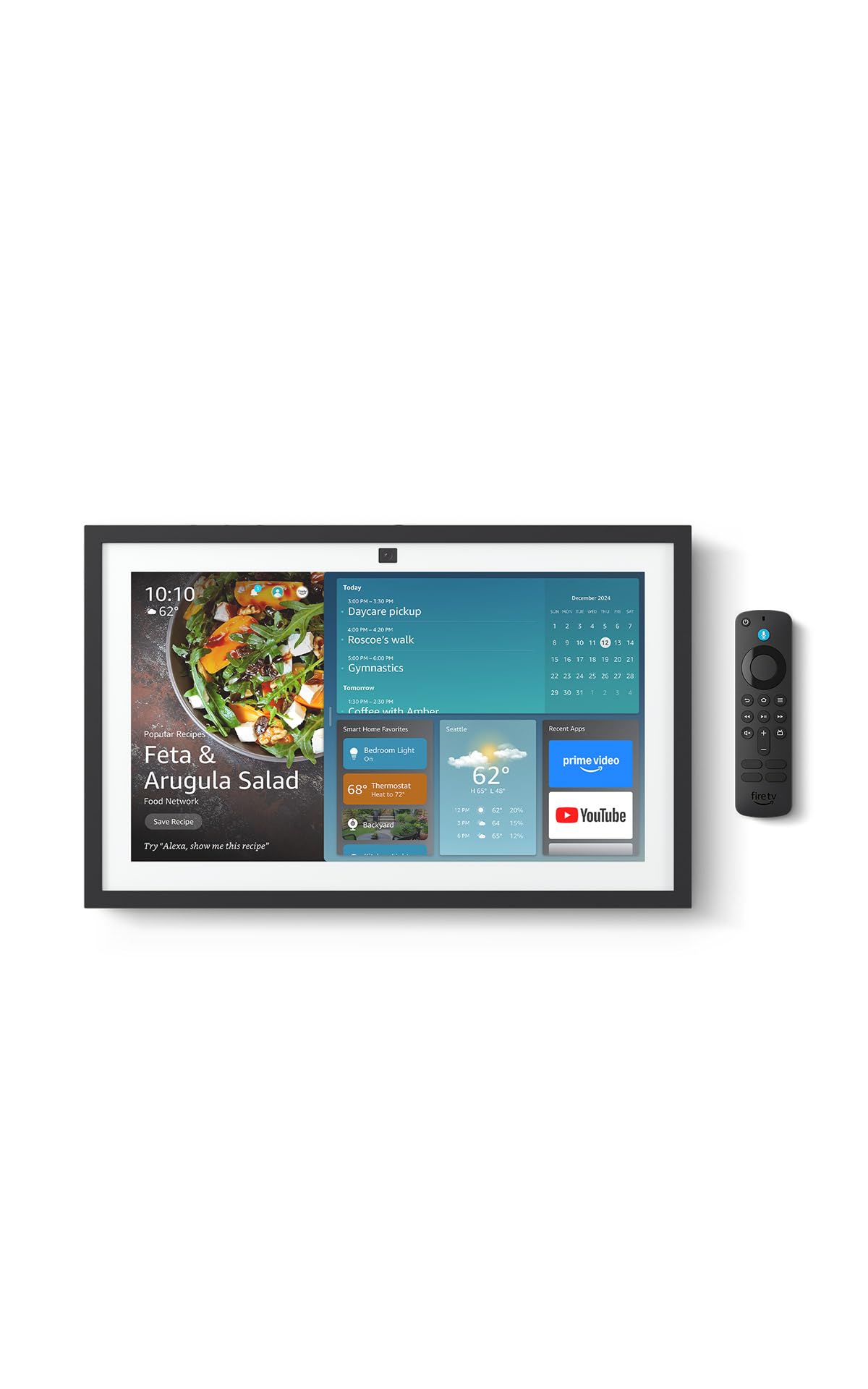 Amazon Echo Show 15 (newest model), Full HD 15.6" kitchen hub for home organization, with built-in Fire TV, Designed for Alexa+ Amazon