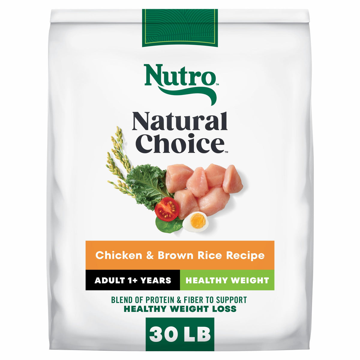 Nutro Natural Choice Dry Dog Food, Adult Healthy Weight Management Dog Food Dry Chicken and Brown Rice Recipe, 30 lbs. Nutro