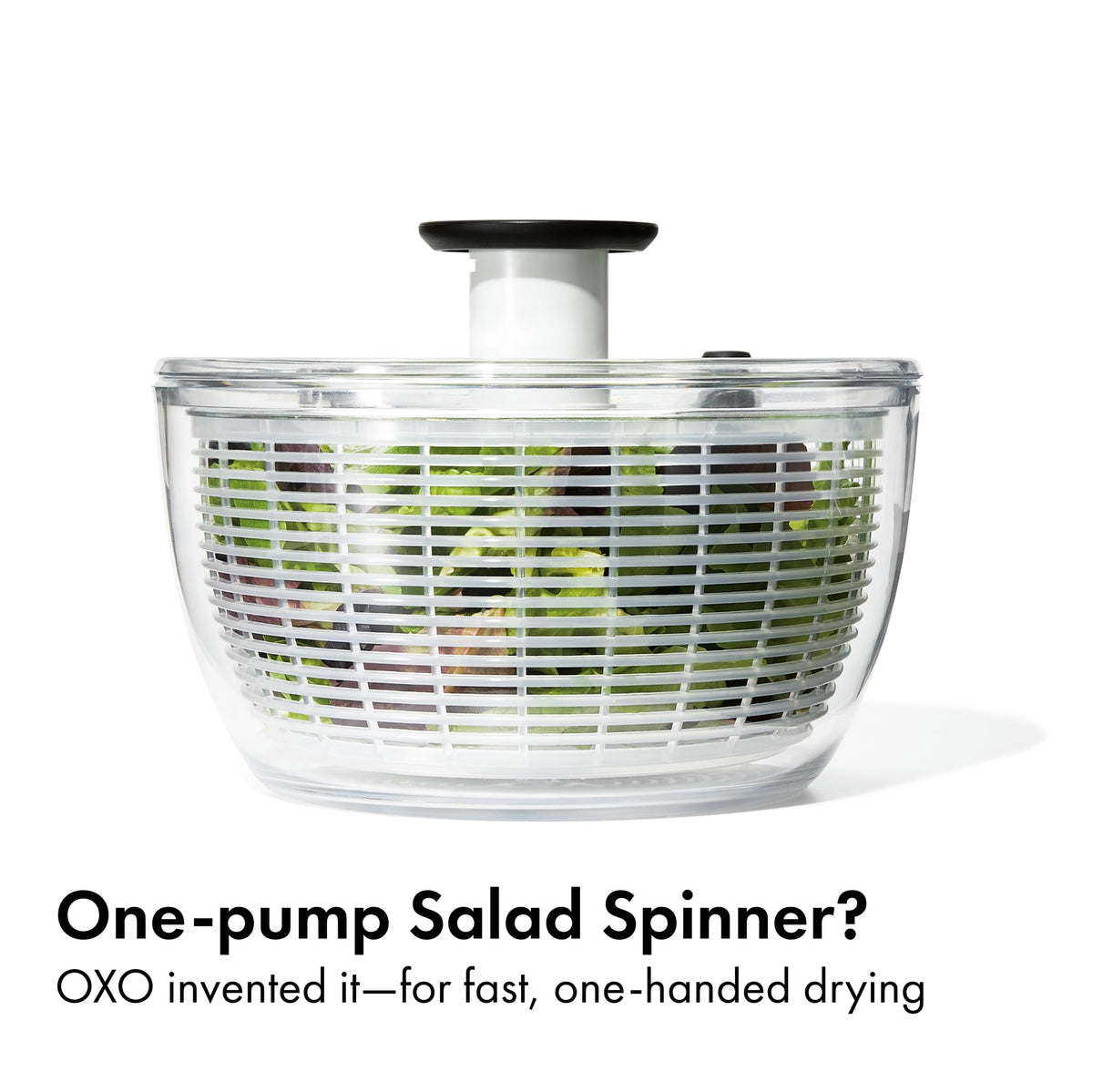 OXO Good Grips Salad Spinner | Lettuce Spinner | Fruit Washer | Fruit Washing Bowl with Strainer | Vegetable Cleaner | Salad Cleaner | Lettuce Washer | 6.22 Quart Capacity OXO