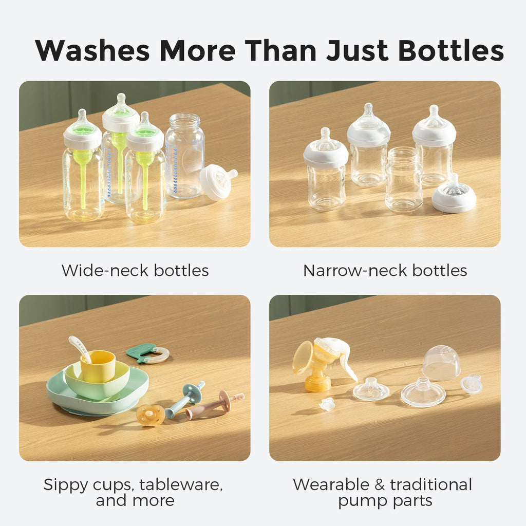 Momcozy KleanPal Pro Baby Bottle Washer, Sterilizer & Dryer - All-in-One Cleaning Machine for Bottles, Pump Parts & Baby Essentials - Time-Saving & Effortless Care Momcozy