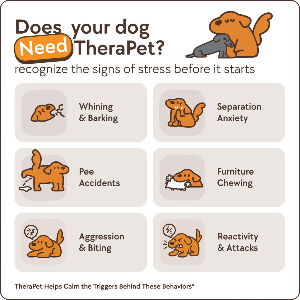 TheraPetMD 60-Day Dog Calming Diffuser Kit - Dog Pheromone Diffuser for Stress, Destructive Behavior, Pee Accidents, Separation Anxiety, Barking, Aggression & Chewing - 60-Day Refills Included TheraPetMD