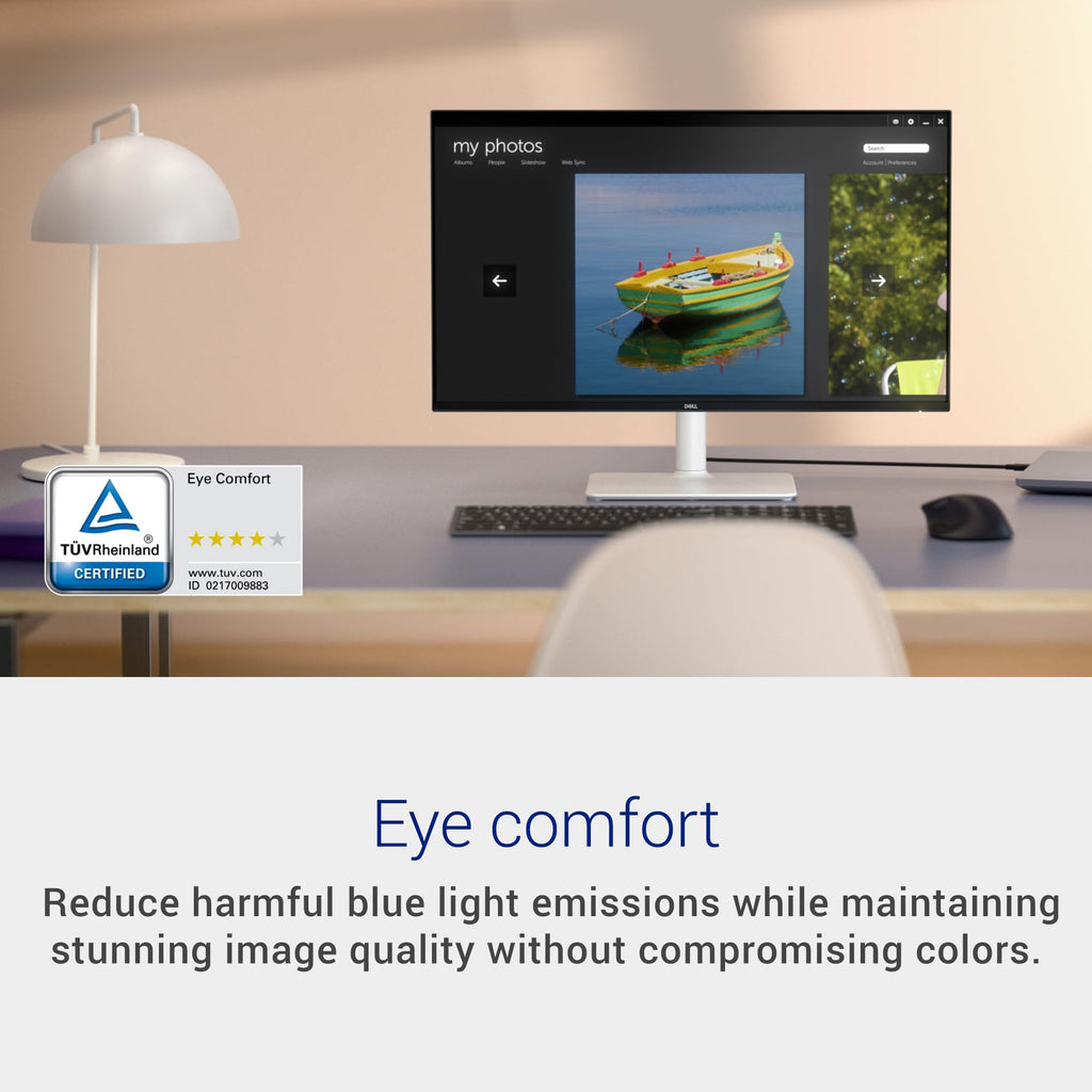 Dell 24 Plus Monitor - S2425HSM - 23.8-inch FHD (1920x1080) 144Hz 1ms Display, 2 x 3W Speakers, HDMI Connectivity, Height/Tilt/Pivot/Swivel Adjustability, AMD FreeSync - Ash White Dell