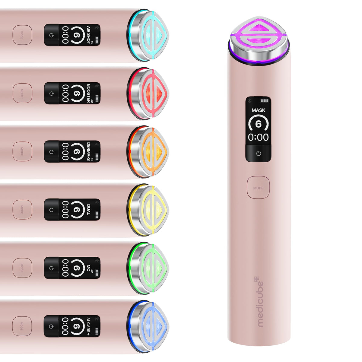 medicube Booster Pro X2™ - 7 in 1 Glow Beauty Device, 2X Glow Care, Pink medicube