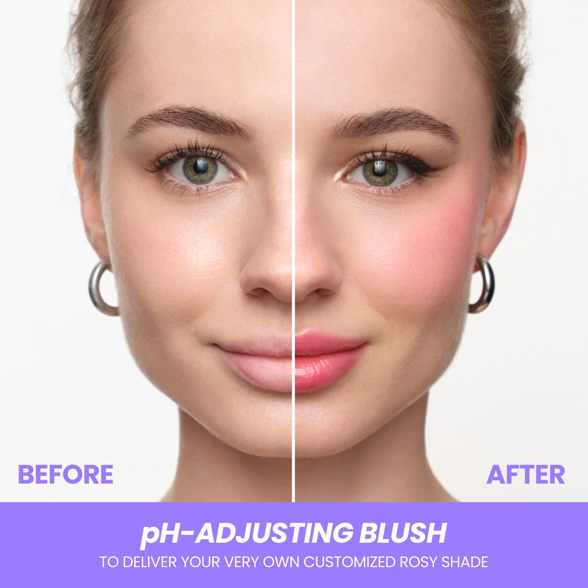 Wonderskin Cream Blush Stick pH-Activated - pHlush Stick Multi-Use, Blush for Cheeks and Lips, Cooling Nourishing Color-Adjusting Makeup Wonderskin