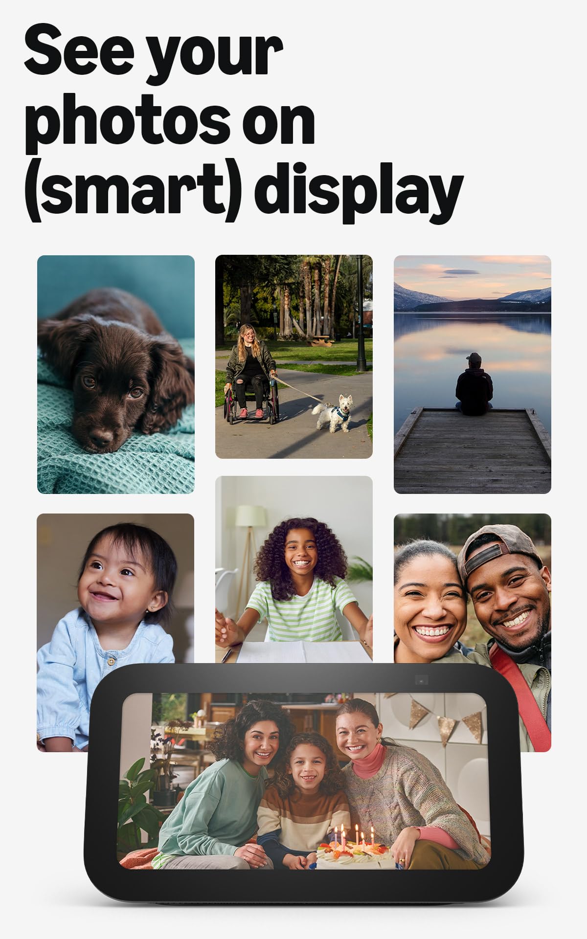 Amazon Echo Show 5 (newest model), Smart display, Designed for Alexa+, 2x the bass and clearer sound, Charcoal Amazon