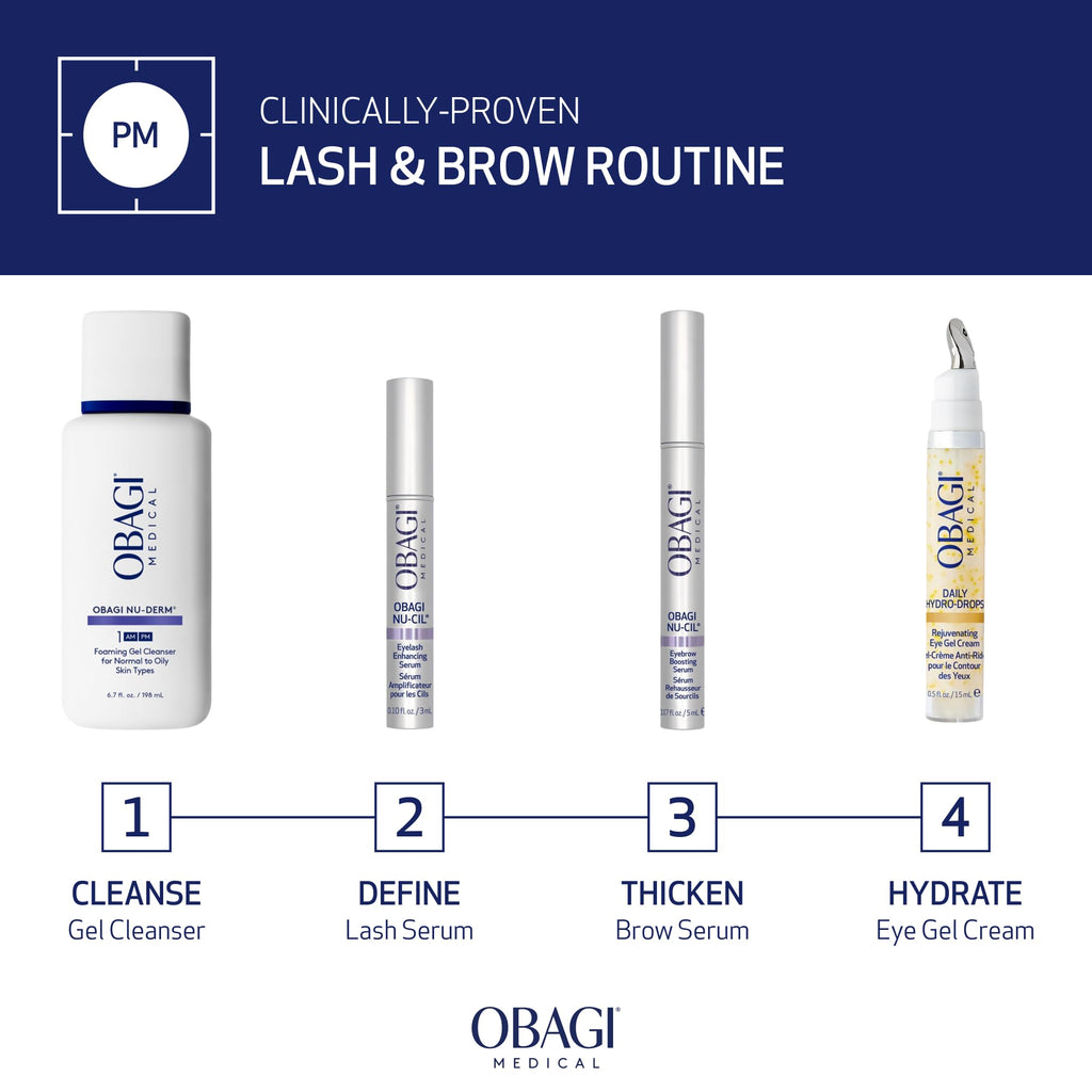 Obagi Nu-Cil Eyelash Enhancing Serum – Nourishing Lash Serum with Biotin for Thicker & More Defined-Looking Lashes – 0.1 oz Obagi Medical