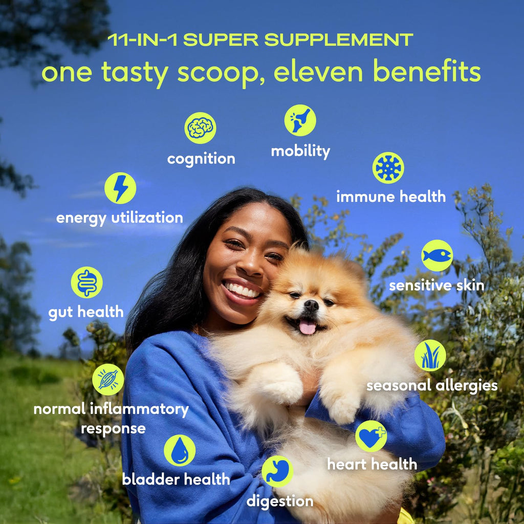 Native Pet Daily Wellness Bundle - Dog Vitamins and Supplements & Omega 3 Fish Oil Wild Alaskan Salmon Fish Oil for Dogs - 11-in-1 Multivitamin Powder Supports Joints, Gut, Skin, Coat & Heart Health Native Pet