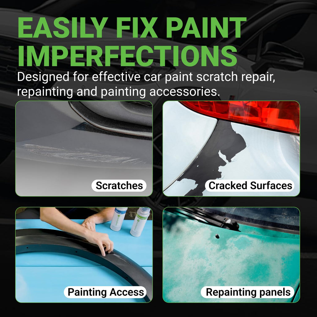 TouchUpDirect Car Paint Touch Up Spray Kit – Compatible with Ford LQ Pale Adobe Metallic Exact Match Auto Paint Kit with Car Color Spray and Clearcoat, for Repainting or Scratch Repair, Essential Kit TouchUpDirect