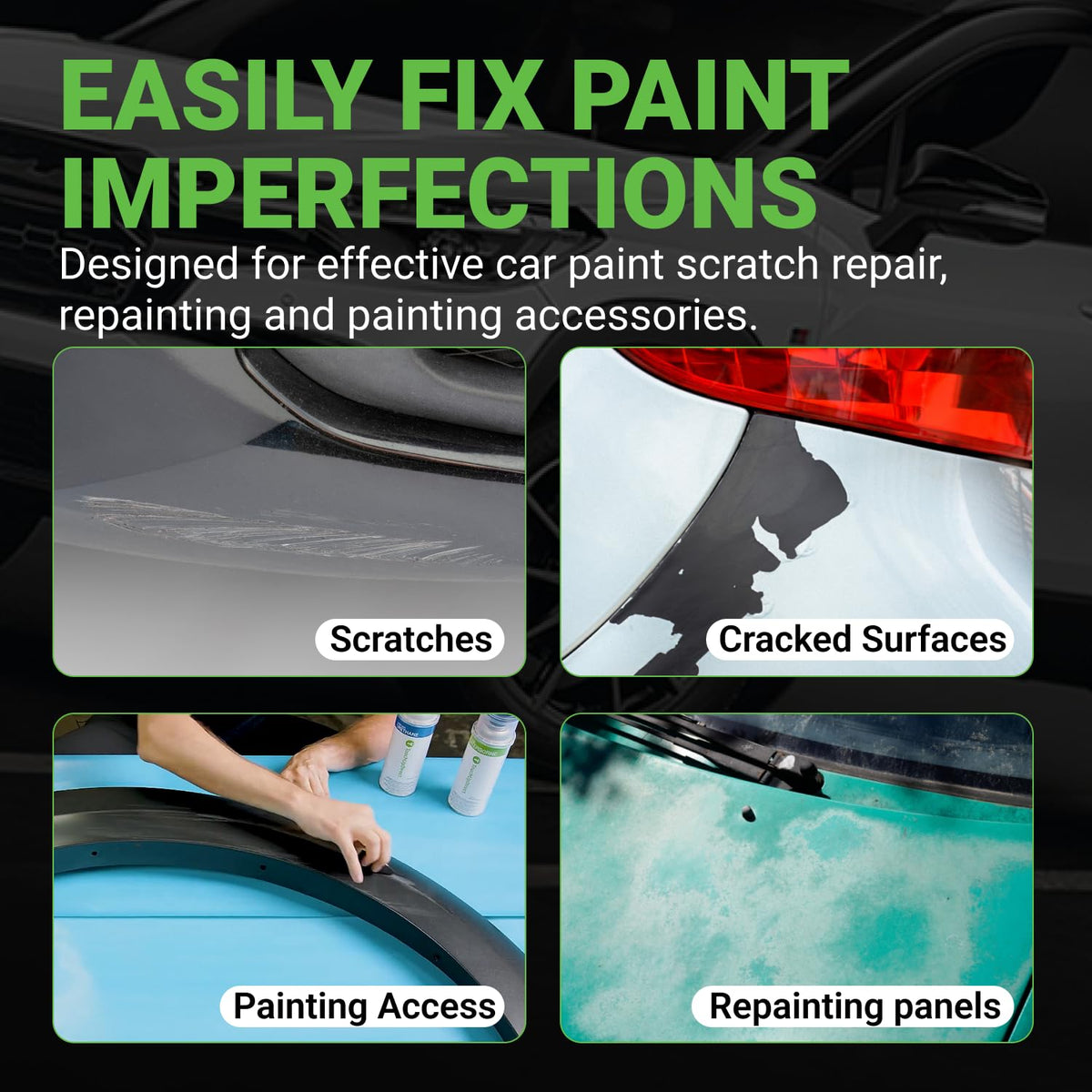 TouchUpDirect Car Paint Touch Up Spray Kit – Compatible with Ford LQ Pale Adobe Metallic Exact Match Auto Paint Kit with Car Color Spray and Clearcoat, for Repainting or Scratch Repair, Essential Kit TouchUpDirect