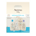 Aveeno Baby Welcome Little One Gift Set, Baby Essentials Set with Daily Moisture Wash and Shampoo, Calming Comfort Bath, Sensitive All Over Wipes, Body Lotion, & Healthy Start Balm, 5 Items Aveeno Baby