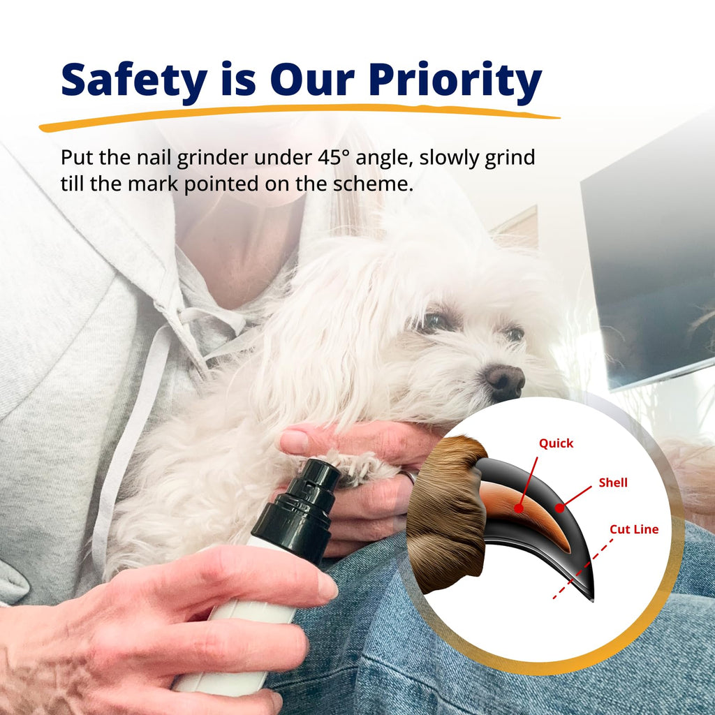 Heusom Silent Groom Pro Pet Nail Grinder | Whisper Quiet Claw Trimmer for Dogs, Cats and Other Animals | Safe & Stress Free Nail Grooming, Ideal for Sensitive Dogs of All Breeds & Sizes Heusom