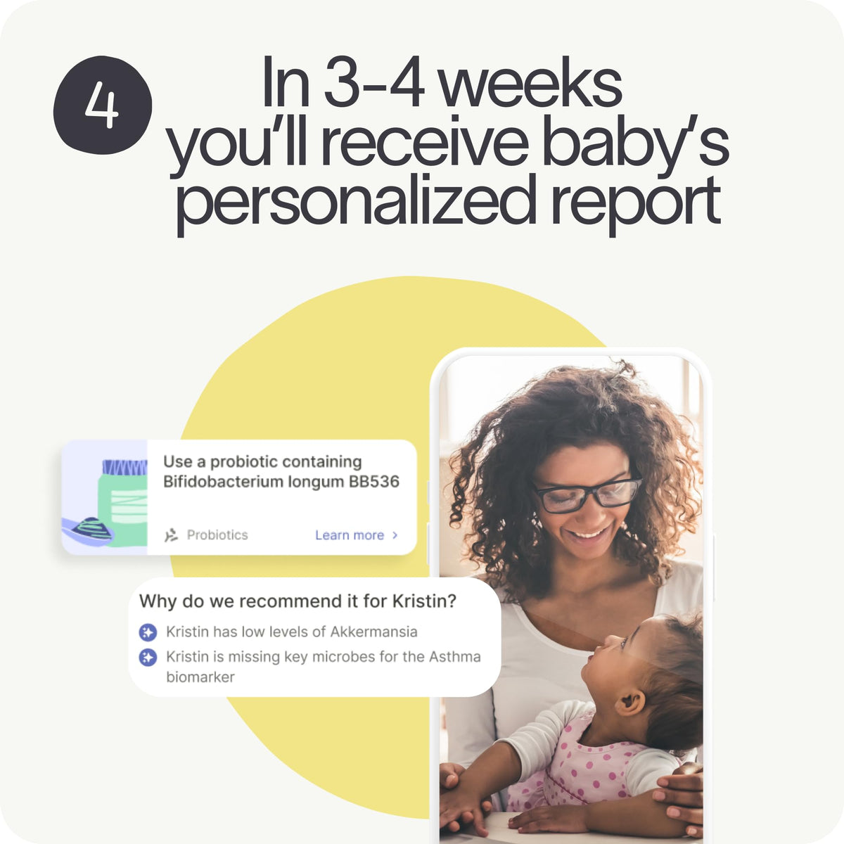 Tiny Health Baby Gut Health Test Kit for Babies and Toddlers, Fast & Mess-Free with Easy at Home Test, 3-4 Weeks Results, Expert Insights Tiny Health
