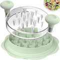 Ukeetap 10" Pro Chicken Shredder Tool Twist Large for Kitchen, BPA-Free Food-Safe Meat Grinder, Visible Chicken Breast Meat Shredder with Strong Anti-Slip Bottom & Ergonomic Handle, Green ukeetap