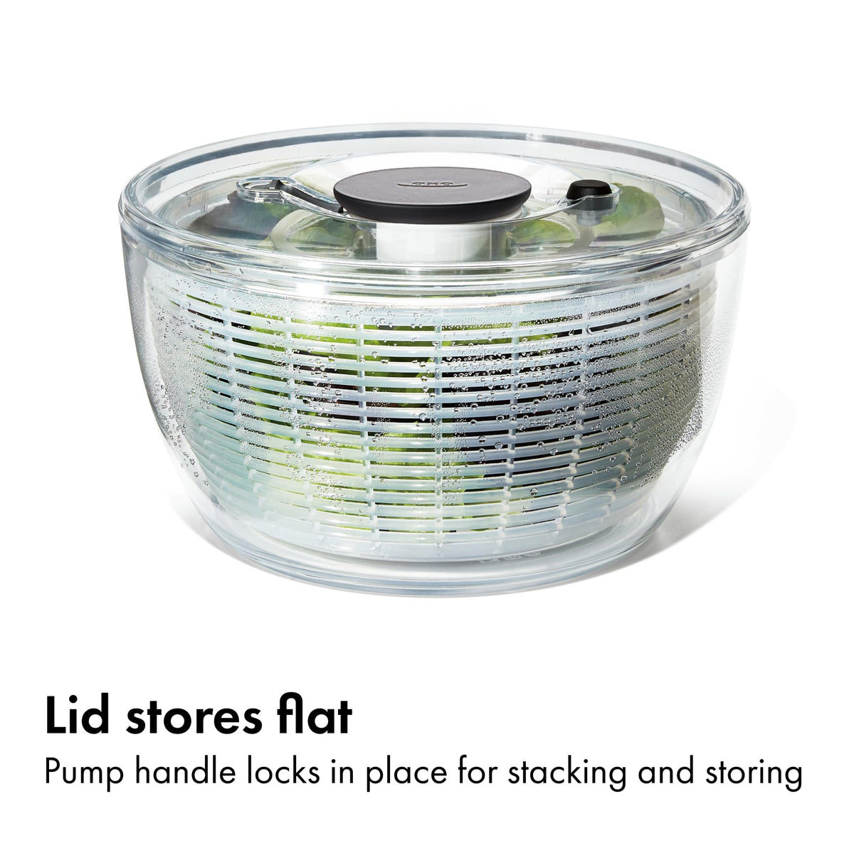OXO Good Grips Salad Spinner | Lettuce Spinner | Fruit Washer | Fruit Washing Bowl with Strainer | Vegetable Cleaner | Salad Cleaner | Lettuce Washer | 6.22 Quart Capacity OXO