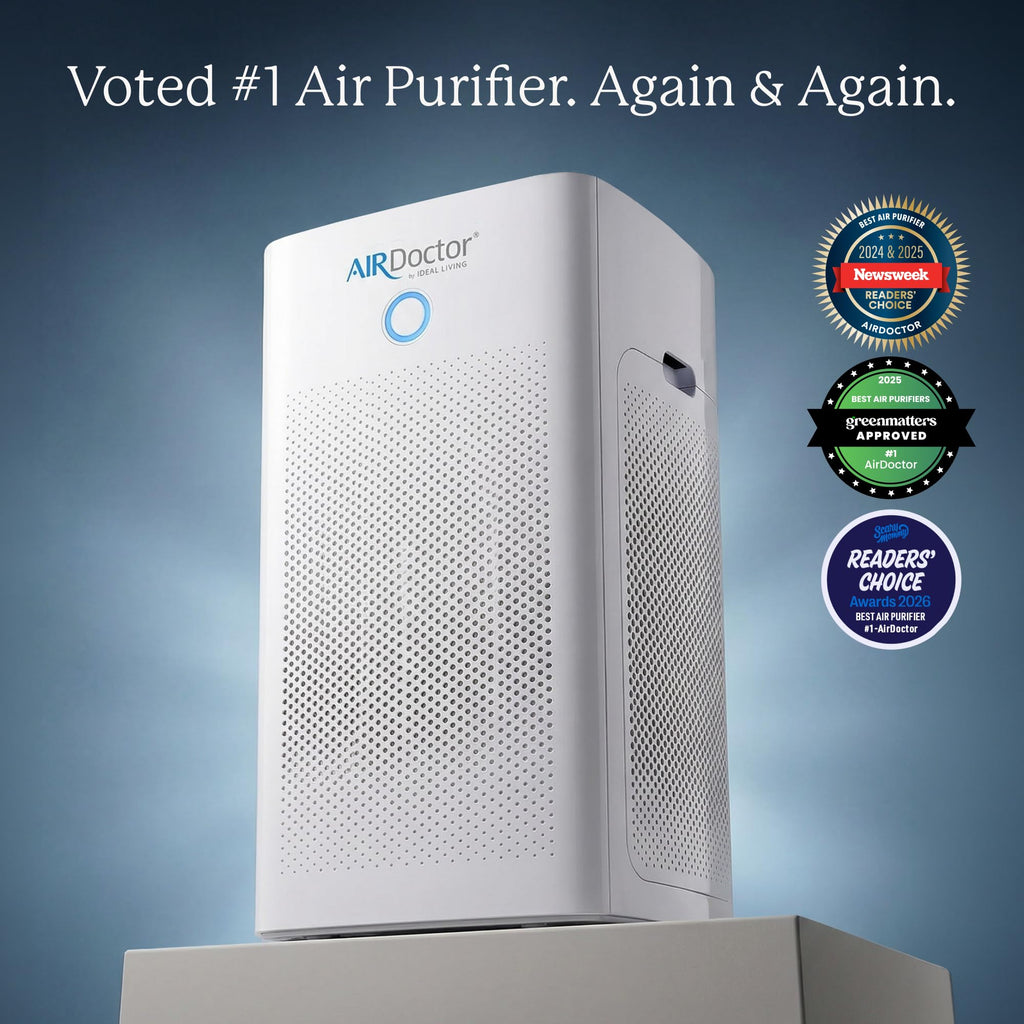 AIRDOCTOR AD5500 Smart App Air Purifier. Cleans Whole Home, XL Rooms Up to 4172 ft2. Removes Smoke, Dust, Pet Hair, Odors, Pollen. Hospital-Grade UltraHEPA, Premium Carbon Filtration AIRDOCTOR