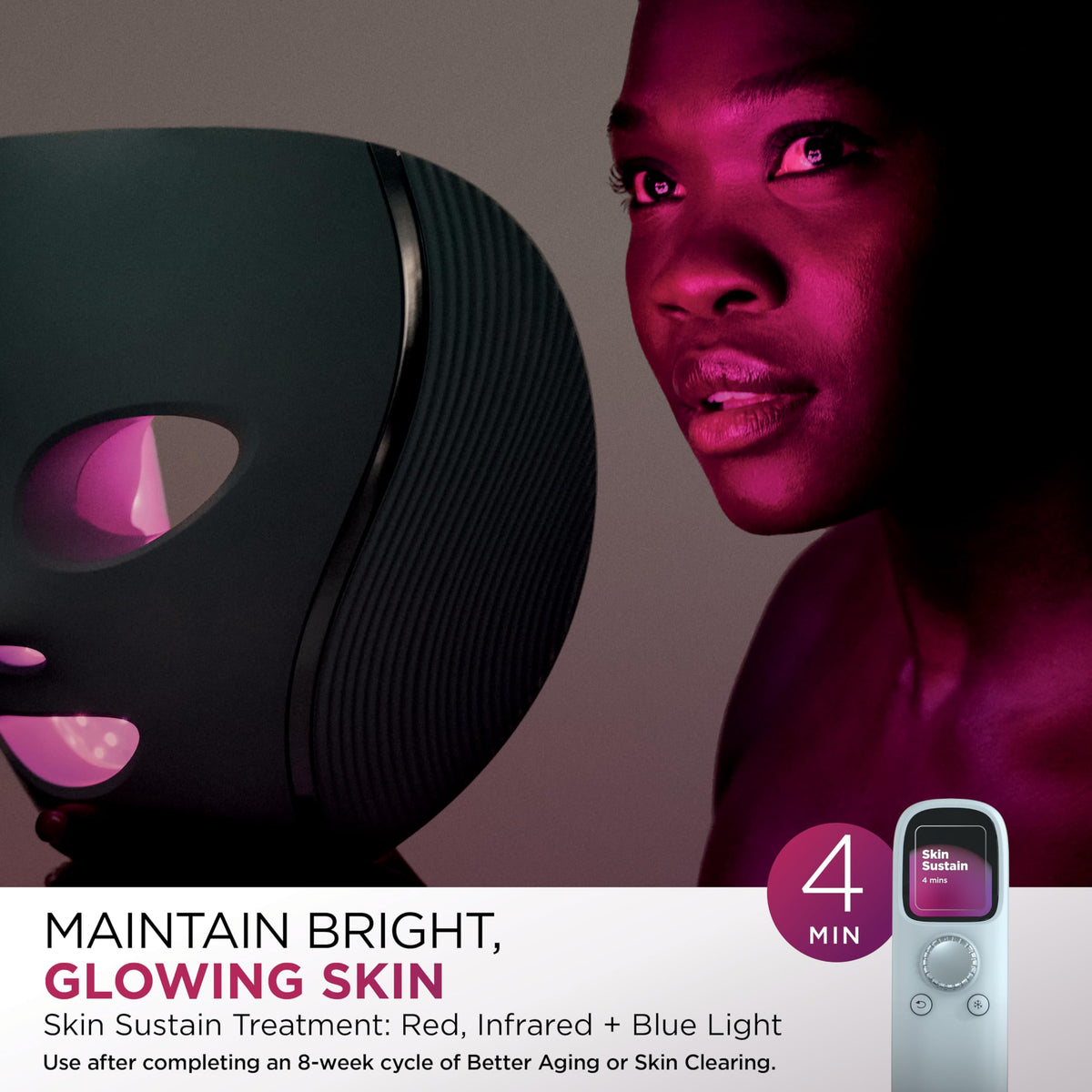 Shark CryoGlow LED Face Mask in Lilac Frost, FW312PL Shark