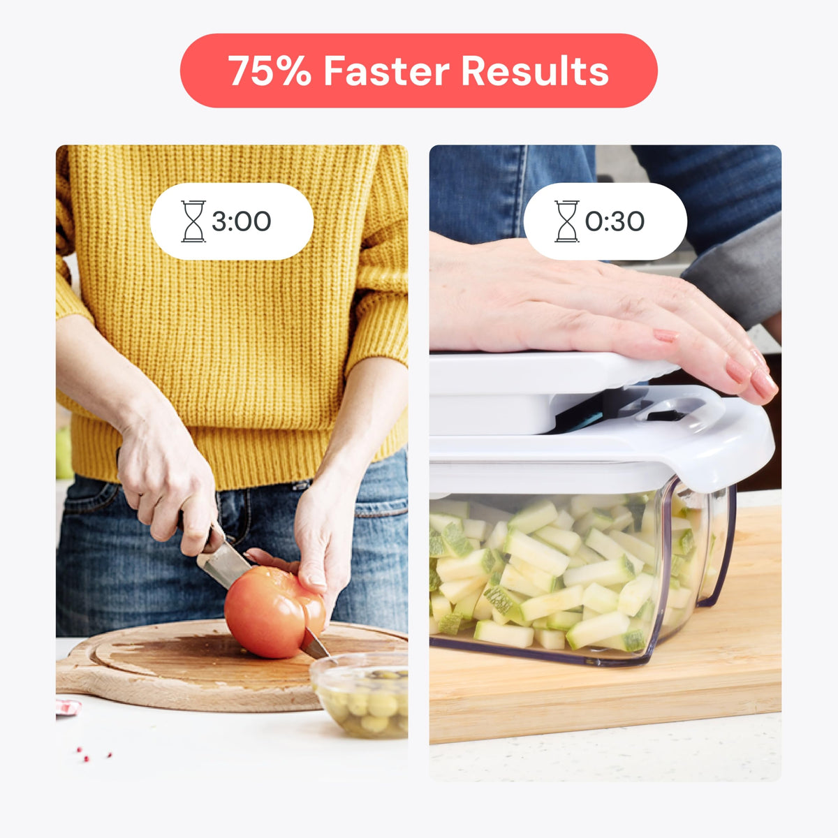 Fullstar Pro Original Vegetable Chopper & Mandoline - Chopper & Mandoline Lids - Food Chopper with Container, Fruit Slicer, Onion Dicer - All-in-One Prep Tool - Kitchen Gadgets & Gifts (8 in 1, White) fullstar