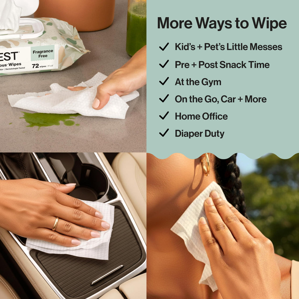 The Honest Company Baby Wipes for Sensitive Skin, Hypoallergenic, Fragrance-Free, Multi-Use, Pattern Play Design, 720 Count (10 Packs of 72) The Honest Company