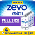 Zevo Flying Insect Trap Refill Cartridges for Fruit Flies & Gnats, 4 Count