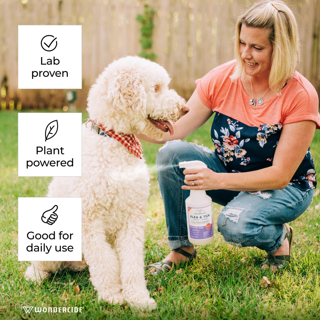 Wondercide Rose Flea & Tick Spray for Pets Plus Home with Natural Essential Oils 16 fl. oz. Wondercide